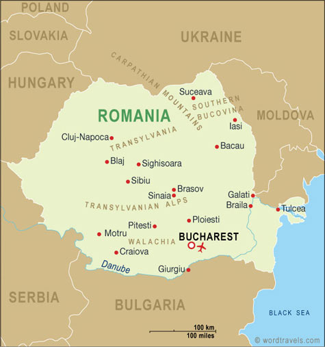 Roumanie carte